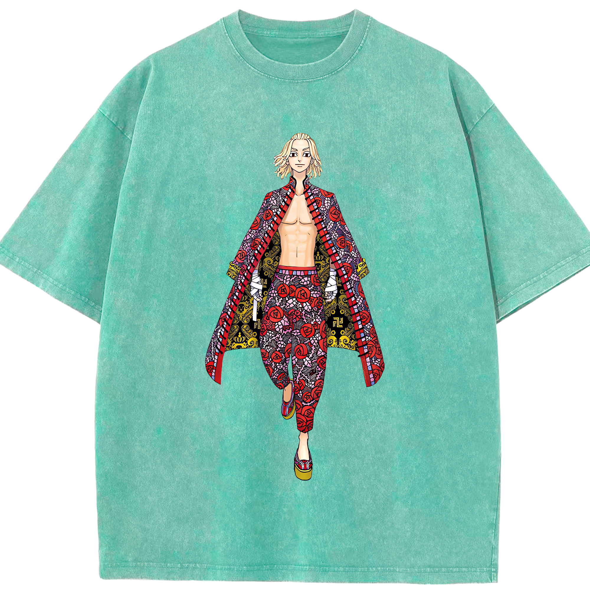 （画像用） 東京リベンジャーズ Tokyo Revengers 綿100% ヴィンテージ風 半袖Tシャツ（フロントプリント）